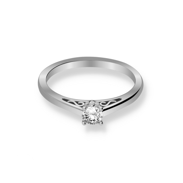 Pierścionek Złoty Z Brylantami 0,29ct RSTB52