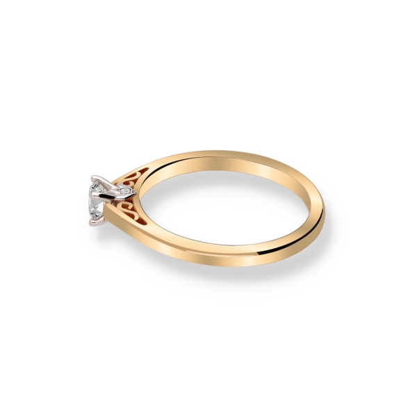 Pierścionek Złoty Z Brylantami 0,29ct RSTB52
