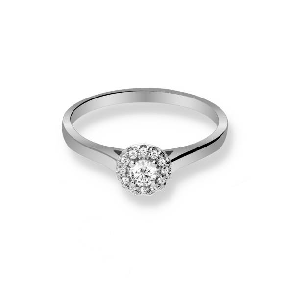 Pierścionek Złoty Z Brylantami 0,18ct RSM0001