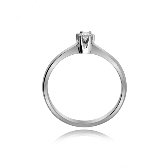 Pierścionek Złoty Z Brylantem 0,10ct RS0039