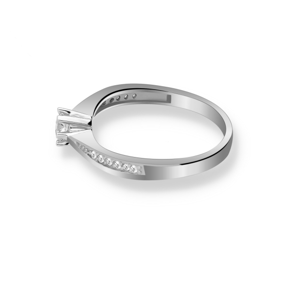 Pierścionek Złoty Z Brylantami 0,21ct RS0258