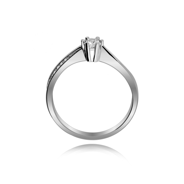 Pierścionek Złoty Z Brylantami 0,21ct RS0258