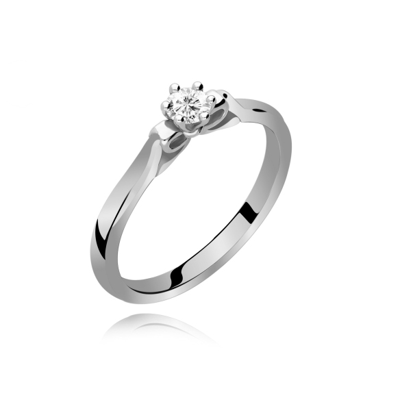 Pierścionek Złoty Z Brylantem 0,15ct RS0377