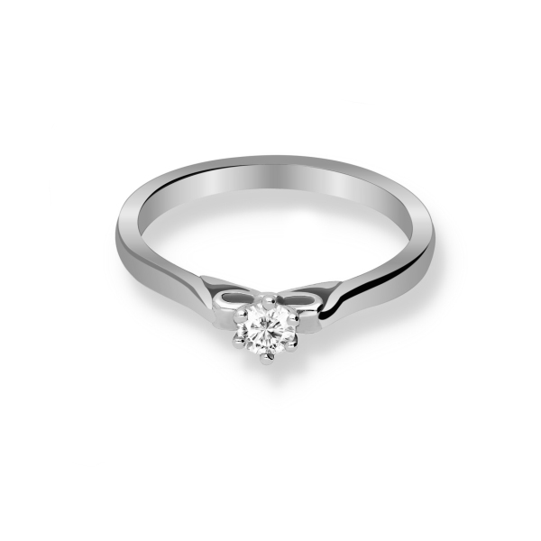 Pierścionek Złoty Z Brylantem 0,15ct RS0377