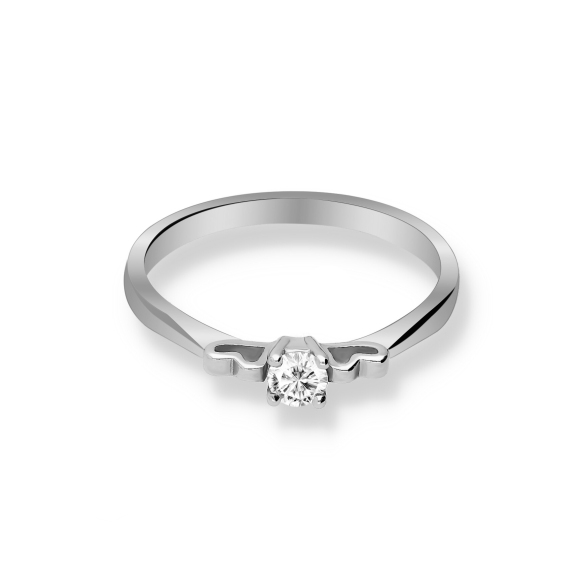 Pierścionek Złoty Z Brylantem 0,15ct RS0267