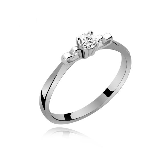 Pierścionek Złoty Z Brylantem 0,15ct RS0267