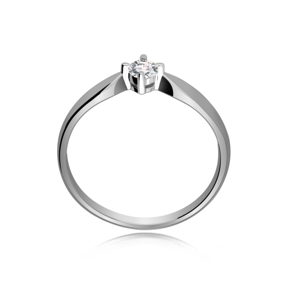 Pierścionek Złoty Z Brylantem 0,15ct RS0434