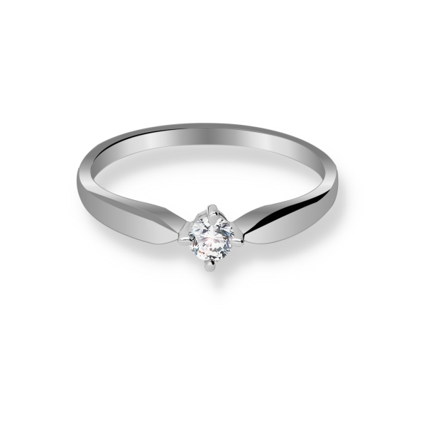 Pierścionek Złoty Z Brylantem 0,15ct RS0434