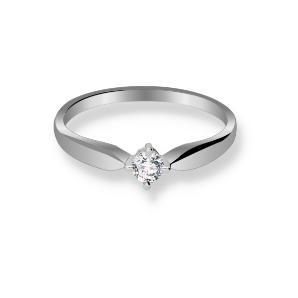 Pierścionek Złoty Z Brylantem 0,15ct RS0434