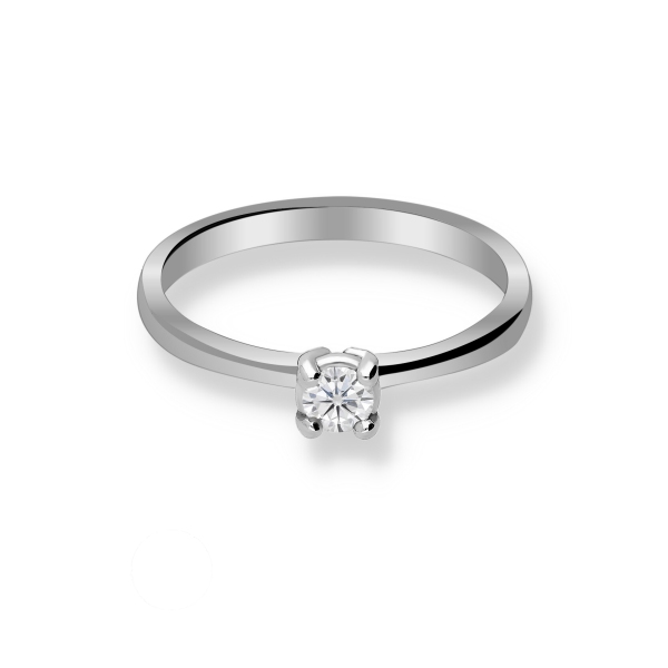 Pierścionek Złoty Z Brylantem 0,15ct RS0389