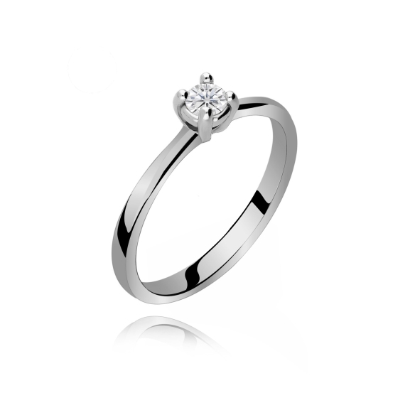 Pierścionek Złoty Z Brylantem 0,15ct RS0389