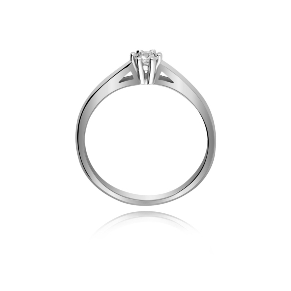 Pierścionek Złoty Z Brylantem 0,15ct RS0328