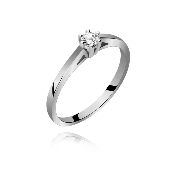 Pierścionek Złoty Z Brylantem 0,15ct RS0328