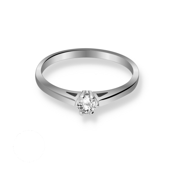 Pierścionek Złoty Z Brylantem 0,15ct RS0328