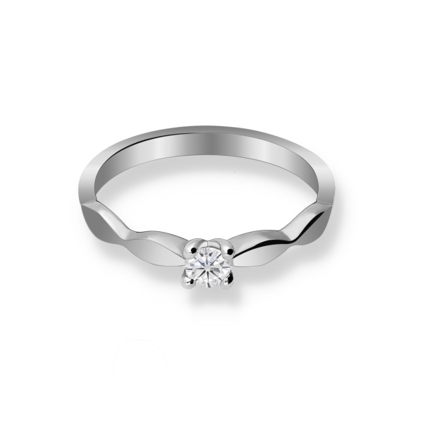 Pierścionek Złoty Z Brylantem 0,15ct RS0360