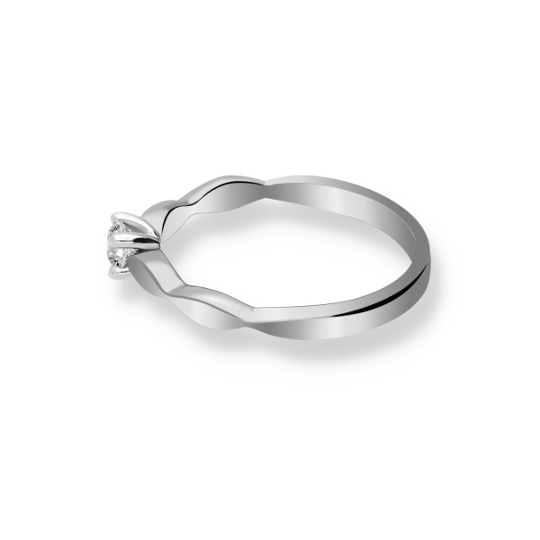 Pierścionek Złoty Z Brylantem 0,15ct RS0360