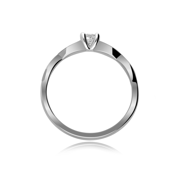 Pierścionek Złoty Z Brylantem 0,15ct RS0360