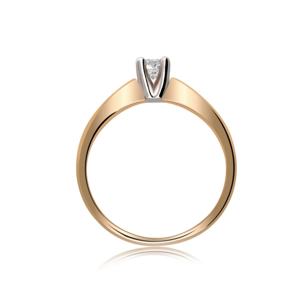 Pierścionek Złoty Z Brylantem 0,15ct RS0195