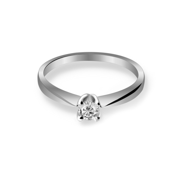 Pierścionek Złoty Z Brylantem 0,15ct RS0195