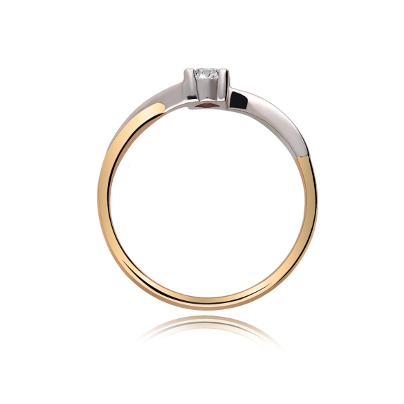 Pierścionek Złoty Z Brylantem 0,20ct RS0248