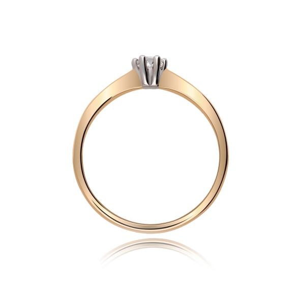 Pierścionek Złoty Z Brylantem 0,15ct RS0445
