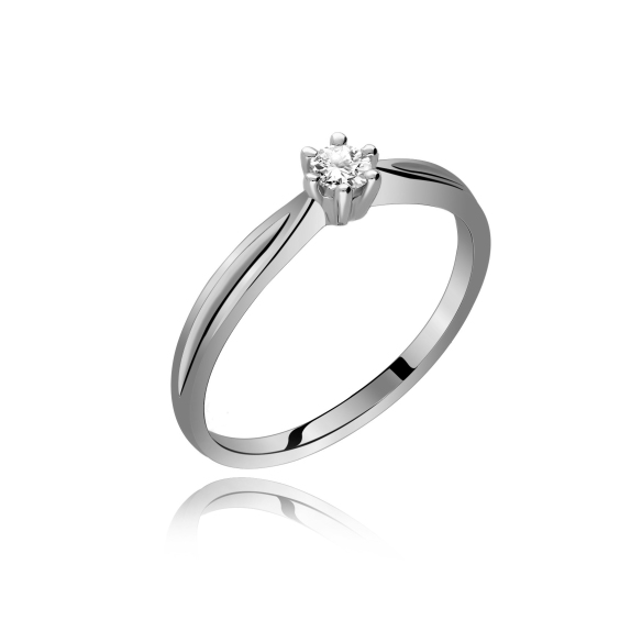 Pierścionek Złoty Z Brylantem 0,15ct RS0445