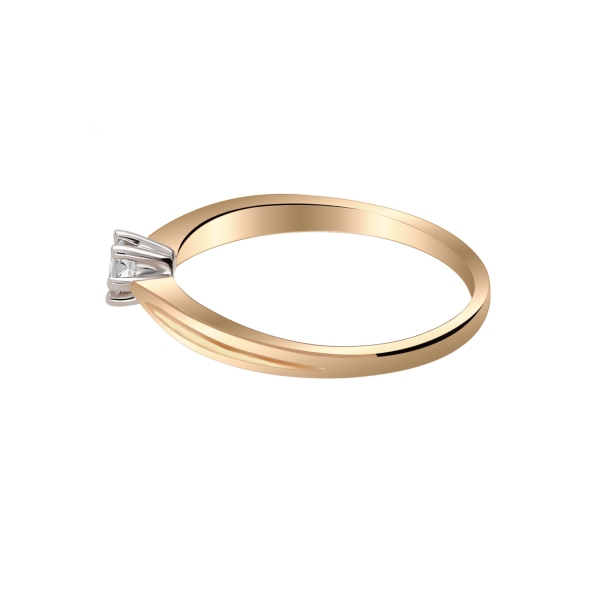 Pierścionek Złoty Z Brylantem 0,15ct RS0445