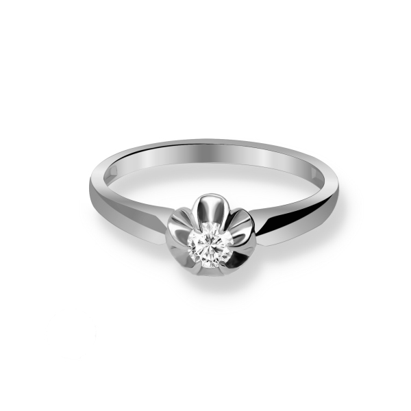 Pierścionek Złoty Z Brylantem 0,15ct RS0157