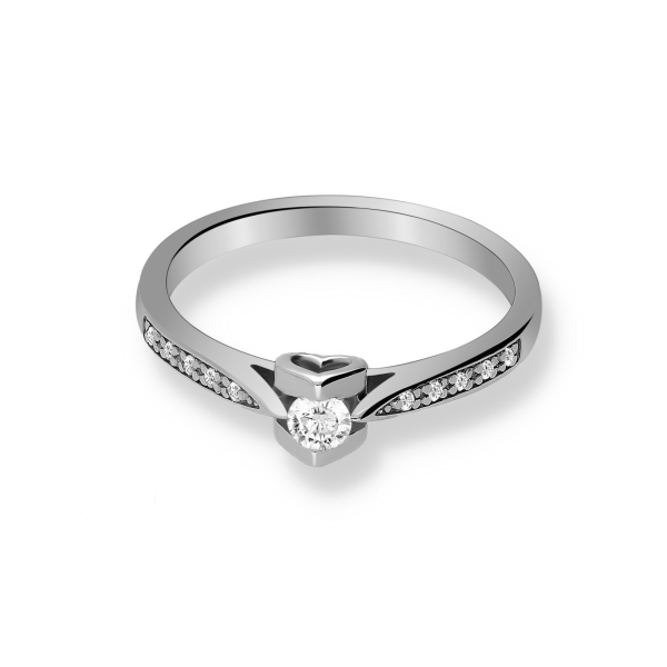 Pierścionek Złoty Z Brylantami 0,15ct RS0383BIS