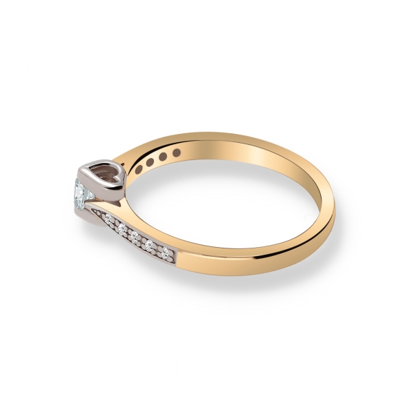 Pierścionek Złoty Z Brylantami 0,15ct RS0383BIS
