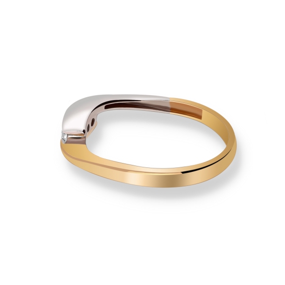 Pierścionek Złoty Z Brylantami 0,09ct RS0027