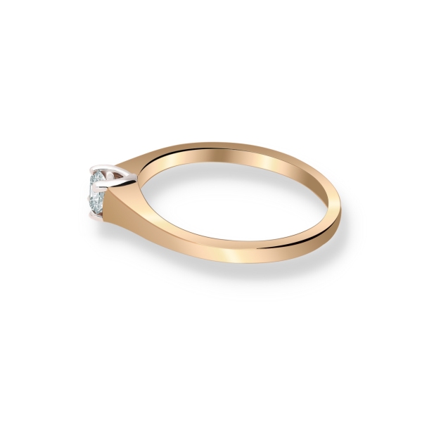 Pierścionek Złoty Z Brylantem 0,20ct RS0363