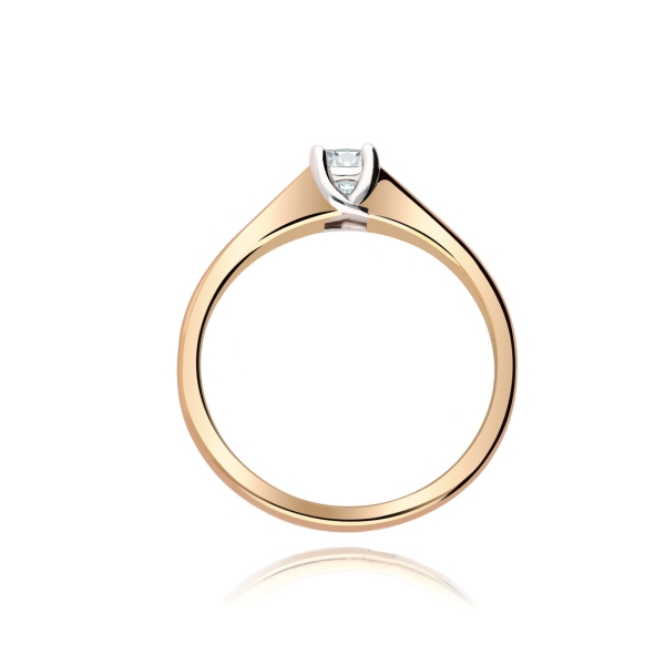 Pierścionek Złoty Z Brylantem 0,20ct RS0363