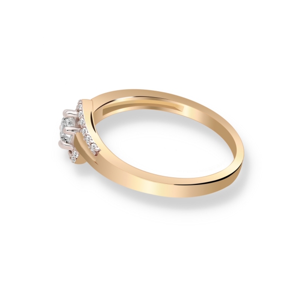 Pierścionek Złoty Z Brylantami 0,29ct RS0340