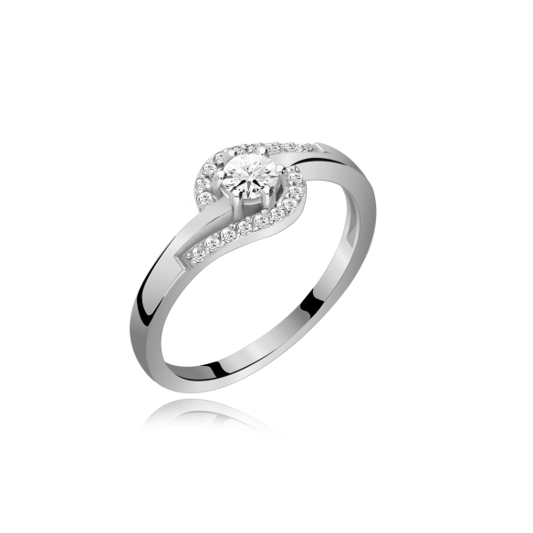 Pierścionek Złoty Z Brylantami 0,29ct RS0340