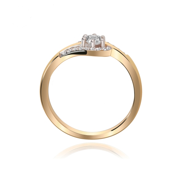 Pierścionek Złoty Z Brylantami 0,29ct RS0340