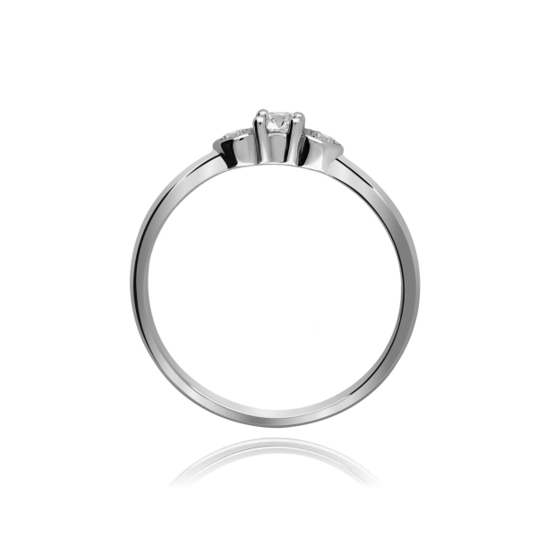 Pierścionek Złoty Z Brylantami 0,13ct RS0264