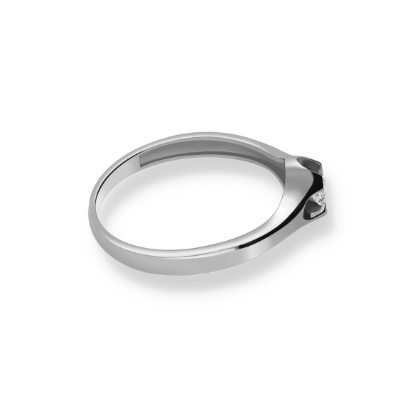 Pierścionek Złoty Z Brylantem 0,10ct RS0101