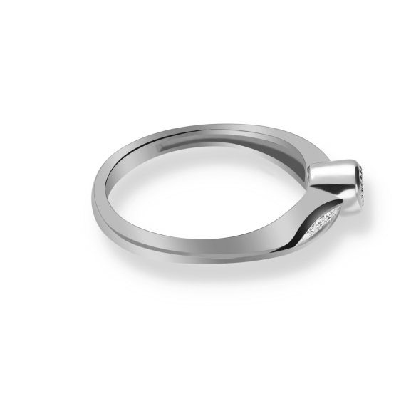 Pierścionek Złoty Z Brylantami 0,13ct RS0006