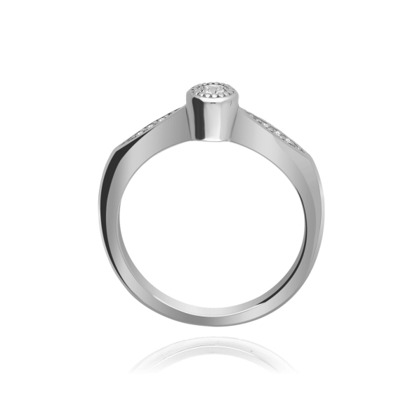 Pierścionek Złoty Z Brylantami 0,13ct RS0006