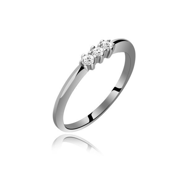 Pierścionek Złoty Z Brylantami 0,12ct RS0052