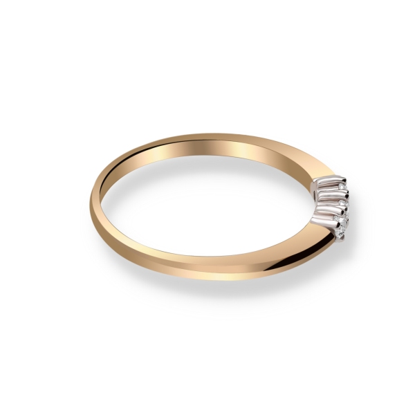 Pierścionek Złoty Z Brylantami 0,12ct RS0052