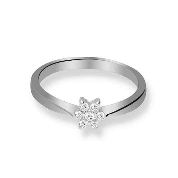 Pierścionek Złoty Z Brylantami 0,12ct RS0372