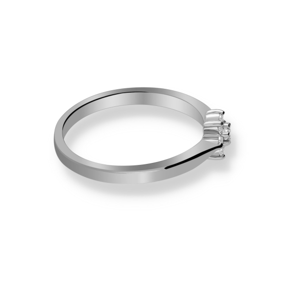 Pierścionek Złoty Z Brylantami 0,12ct RS0372