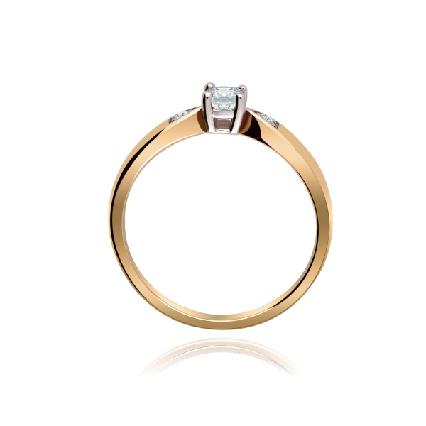 Pierścionek Złoty Z Brylantami 0,23ct RS0346BIS