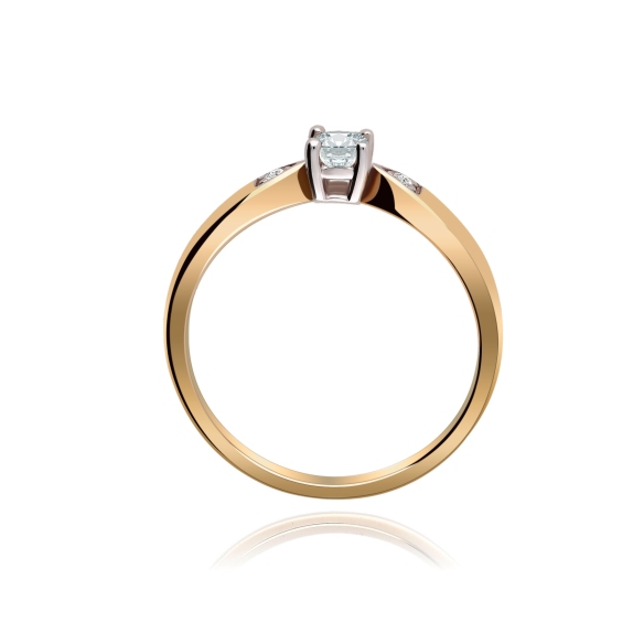 Pierścionek Złoty Z Brylantami 0,23ct RS0346BIS