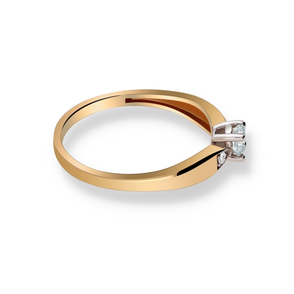 Pierścionek Złoty Z Brylantami 0,23ct RS0346BIS