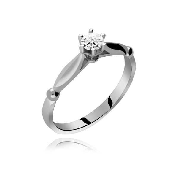 Pierścionek Złoty Z Brylantem 0,25ct RS0498