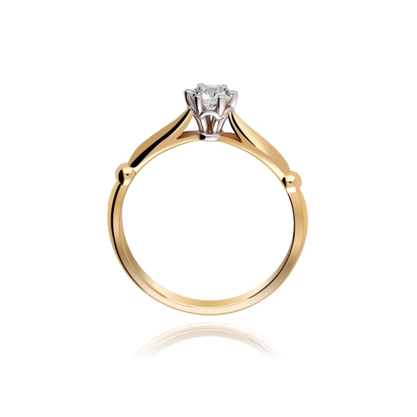 Pierścionek Złoty Z Brylantem 0,25ct RS0498