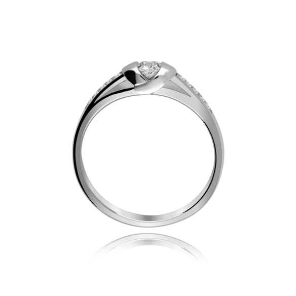 Pierścionek Złoty Z Brylantami 0,20ct RS0256